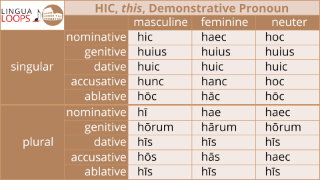 demonstrative pronouns latin